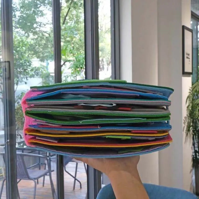 Montessori Interactive Felt Story Book | 16 Engaging Stories & Activities for Fine Motor Skills Development in Children Ages 2-5