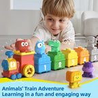 Animal Train Playset | Promotes Early Counting, Color Matching & Hands-On Learning for Kids Aged 3-5 Years