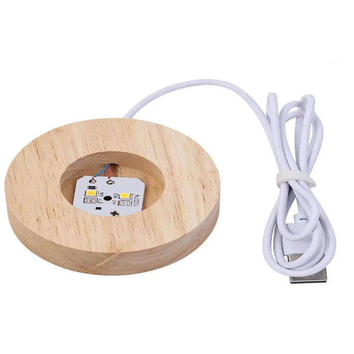 Galaxy Lamps Crystal Ball Light | USB Powered Warm Night  White Lamp | Perfect for Bedside or Kids’ Room
