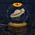Galaxy Lamps Crystal Ball Light | USB Powered Warm Night  White Lamp | Perfect for Bedside or Kids’ Room