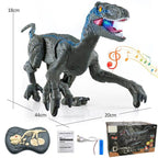 Remote Control Dinosaur Robot – Lifelike Velociraptor Toy with Sound, Lights & Realistic Movements