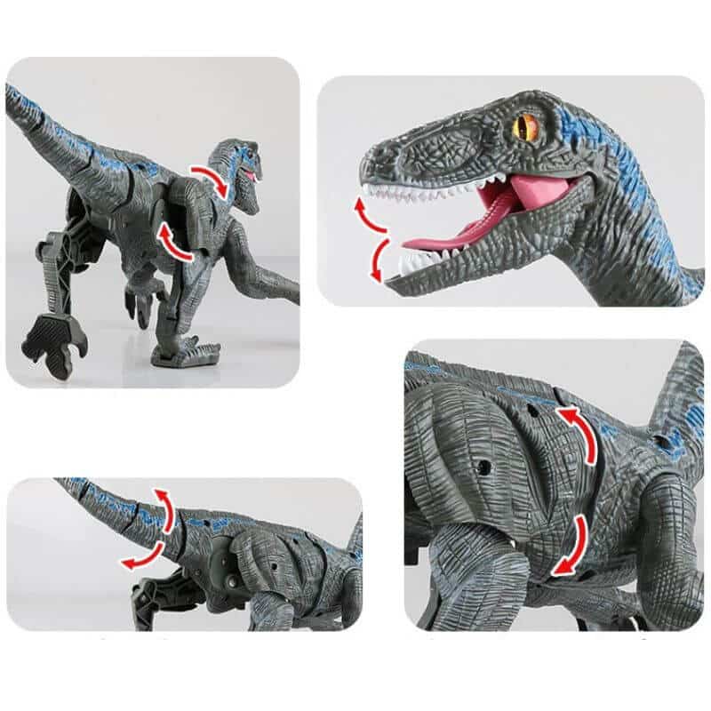 Remote Control Robot Dinosaur Toy for Kids - Interactive T-Rex with Sound and Light Features for Educational Play