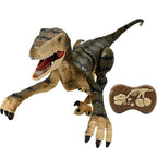 Remote Control Dinosaur Robot – Lifelike Velociraptor Toy with Sound, Lights & Realistic Movements
