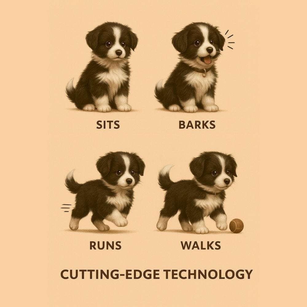Realistic Robot Puppy – Border Collie Interactive Dog Toy That Walks & Makes Sounds | Perfect Gift for Kids