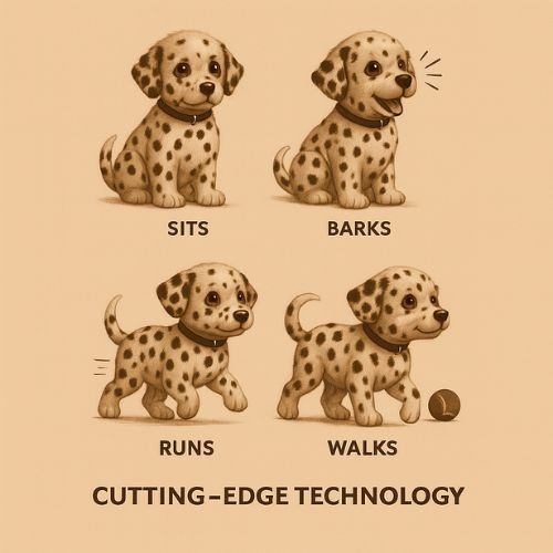 Robot Dalmatian Puppy – Realistic Interactive Robot Dog Toy | Walking, Barking, Touch-Response & AI Tricks for Kids & Adults