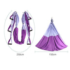 Flexible Aerial Silk Yoga Hammock Swing | Adjustable, Durable & Ideal for Home Workouts and Aerial Yoga