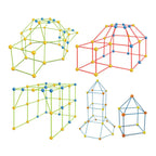 DIY Fort Kit for Kids – Build a Playhouse with 77 or 110 Pieces for Endless Fun