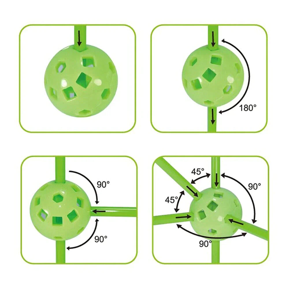 DIY Fort Kit for Kids – Build a Playhouse with 77 or 110 Pieces for Endless Fun