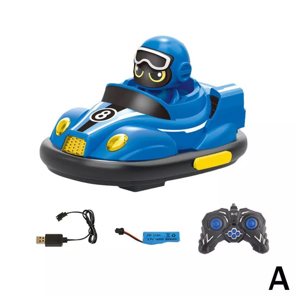 RC Bumper Car Set for Kids | Ejecting Drivers, Dual-Speed Racing & Light-Up Effects for Interactive Fun