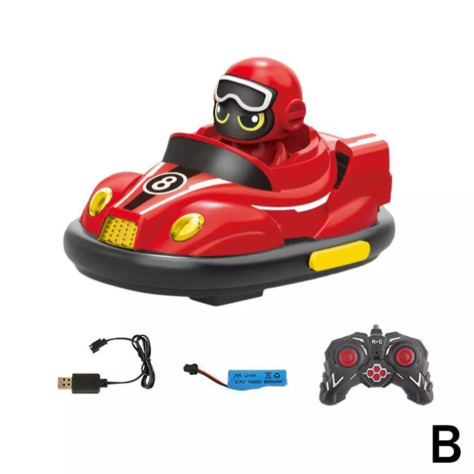 RC Bumper Car Set for Kids | Ejecting Drivers, Dual-Speed Racing & Light-Up Effects for Interactive Fun