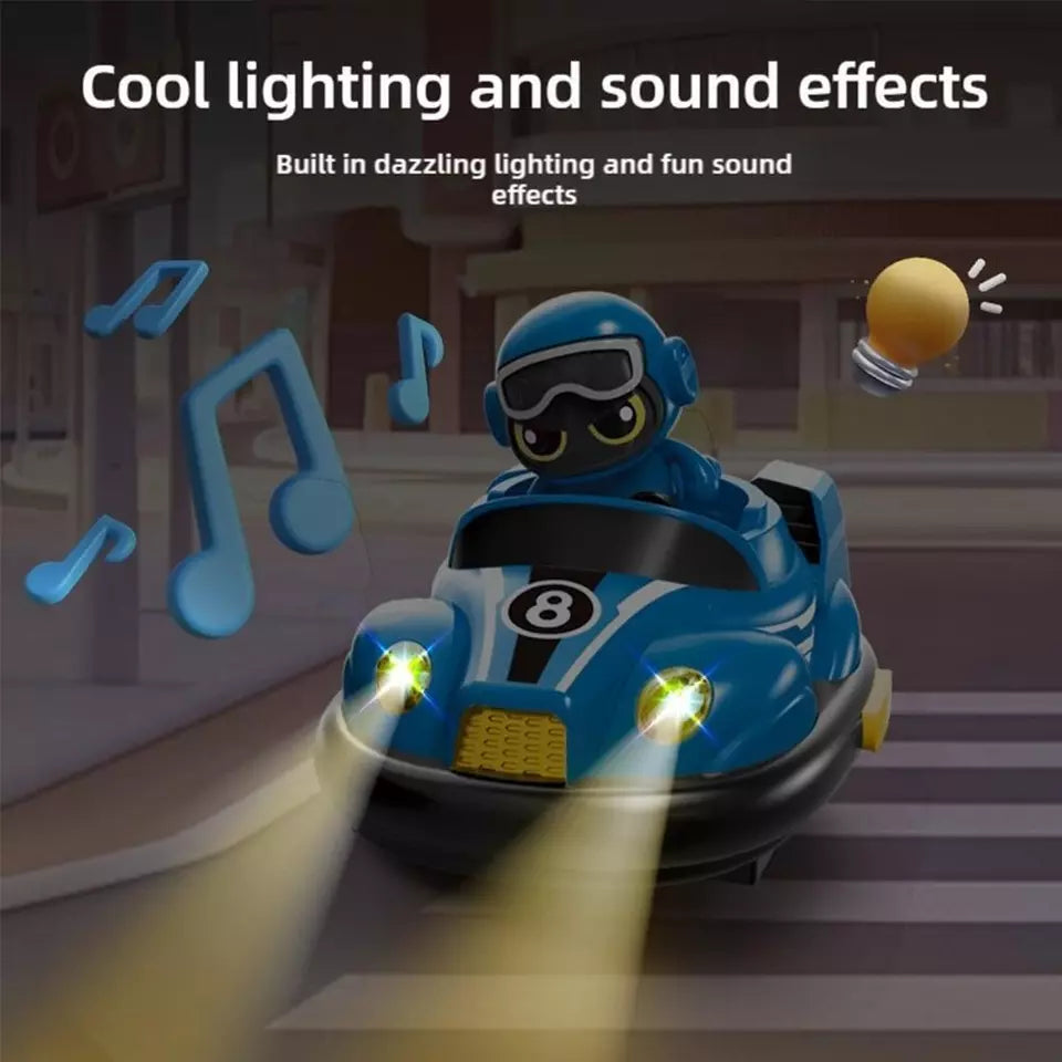 RC Bumper Car Set for Kids | Ejecting Drivers, Dual-Speed Racing & Light-Up Effects for Interactive Fun