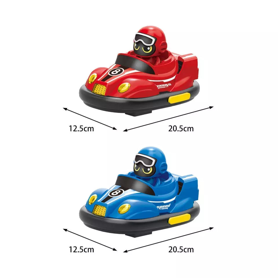 RC Bumper Car Set for Kids | Ejecting Drivers, Dual-Speed Racing & Light-Up Effects for Interactive Fun