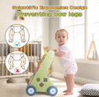 Wooden Baby Walker | 10-in-1 Activity Center with Adjustable Speed & Storage for Toddlers' First Steps and Motor Skill Development