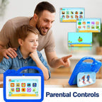 Kid's Learning Tablet | Shockproof, Kid-Safe with LCD Drawing Pad & AR Cards for Ages 3-8+ | Interactive Infant Table Computer