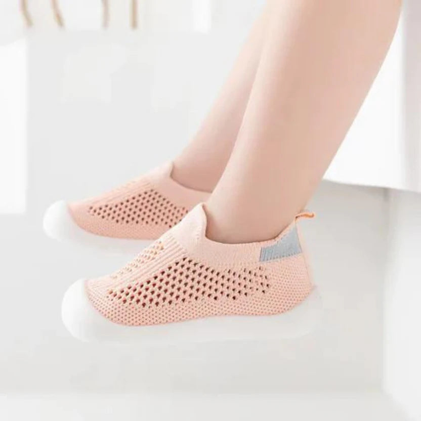 Baby Mesh Slip-On Infant Soft Shoes | Non-Slip, Breathable Design for First Walkers