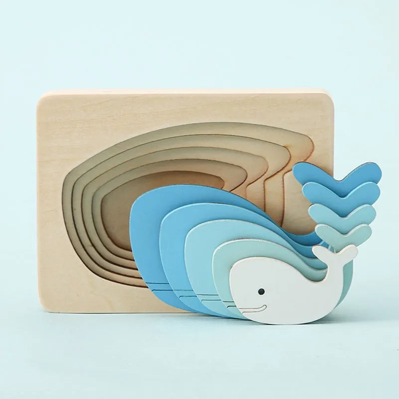 AnimaliaQuest™ | Montessori Wooden Sorting and Learning Toy | Educational Animal Design for Toddlers & Kids