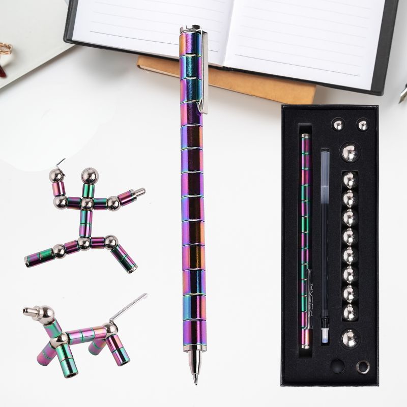 Magnetic Fidget Pen – Creative Magnetic Pen Toy for Stress Relief, Focus & Office Fun