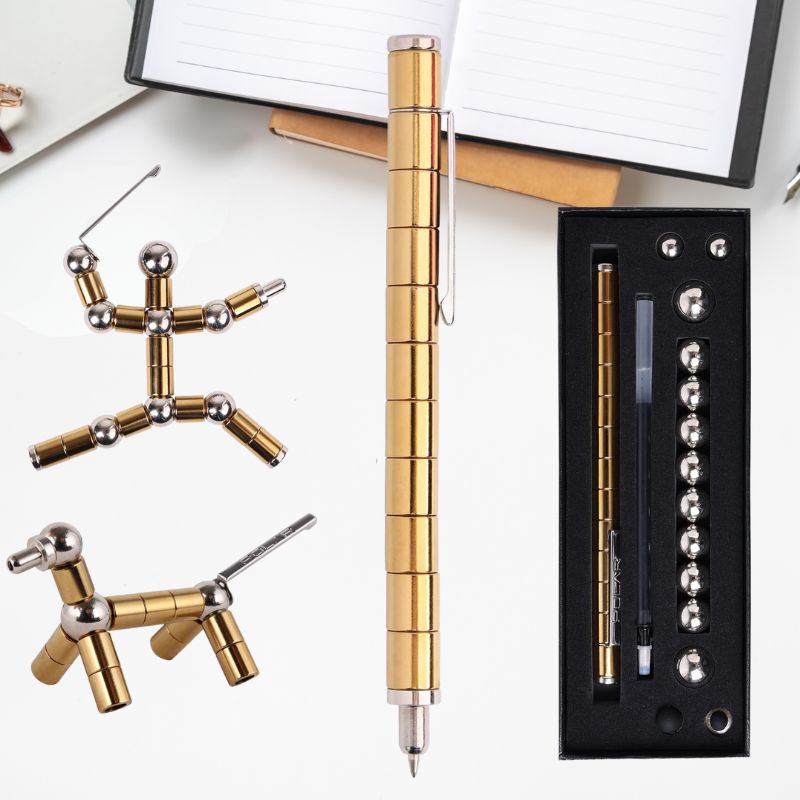 Magnetic Fidget Pen – Creative Magnetic Pen Toy for Stress Relief, Focus & Office Fun