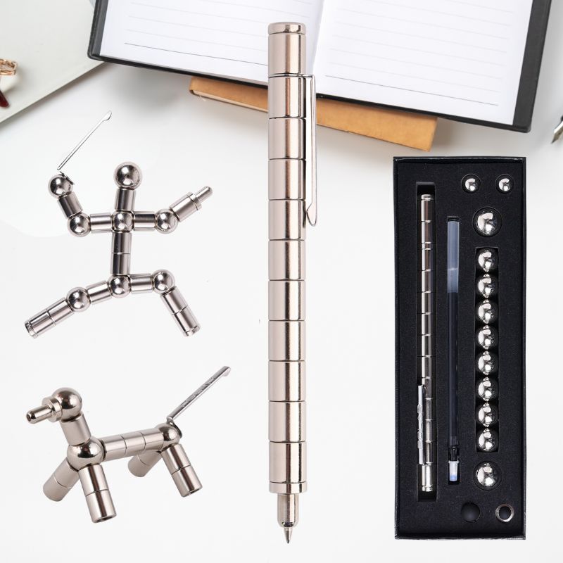 Magnetic Fidget Pen – Creative Magnetic Pen Toy for Stress Relief, Focus & Office Fun