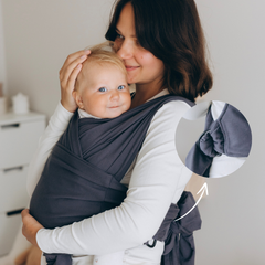 Adjustable Baby Sling Carrier for Infants - Comfortable Babywearing Solution for Parents on the Go