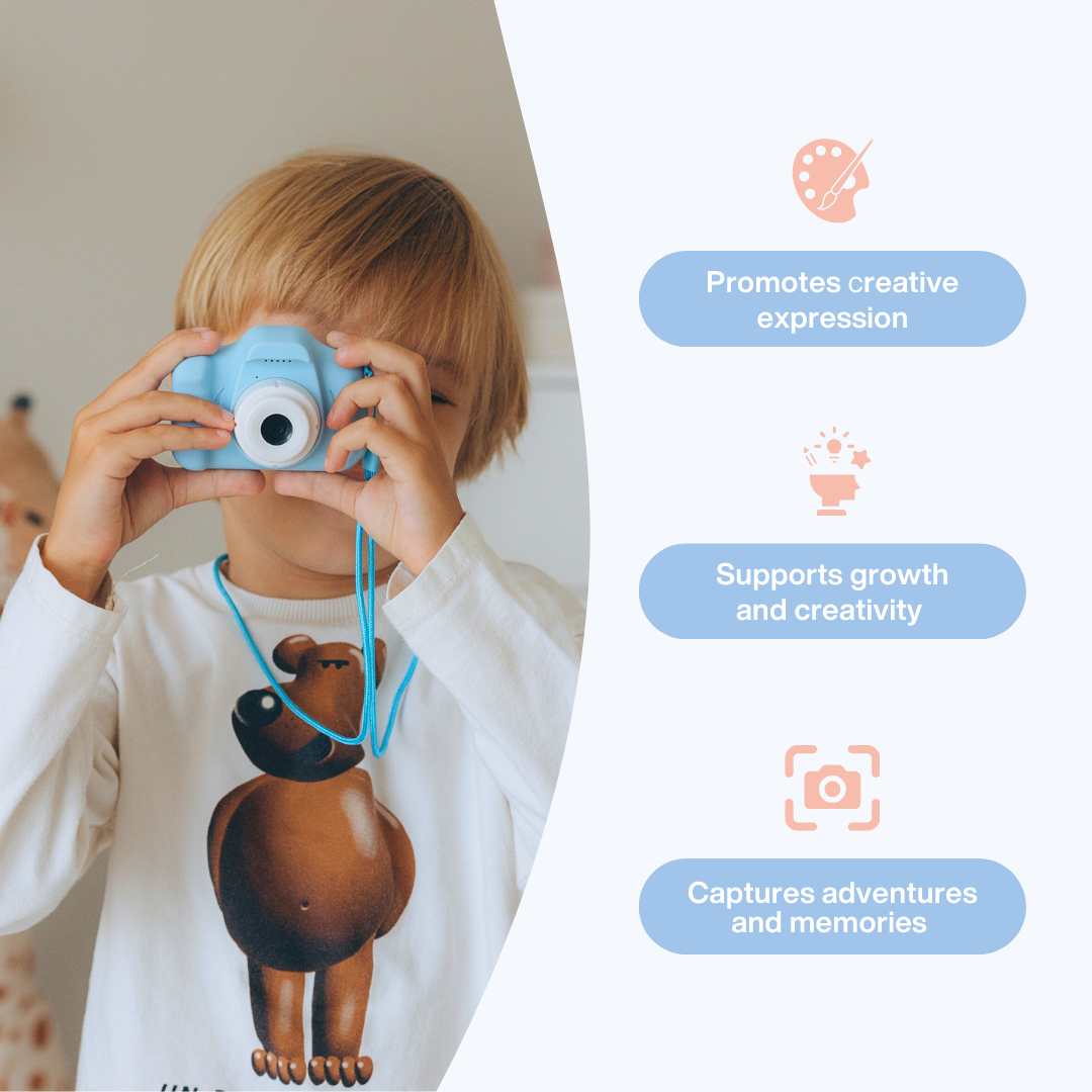 Durable Kids Camera for Children - Shockproof, Waterproof, and Easy-to-Use for Outdoor Adventures and Creative Play