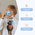 Durable Children's Camera for Kids - Waterproof, Shockproof, Easy to Use, Fun Photography for Ages 3+