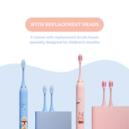 Electric Toothbrush for Kids - Rechargeable, Soft Bristles, Fun Design, Suitable for Ages 3-12