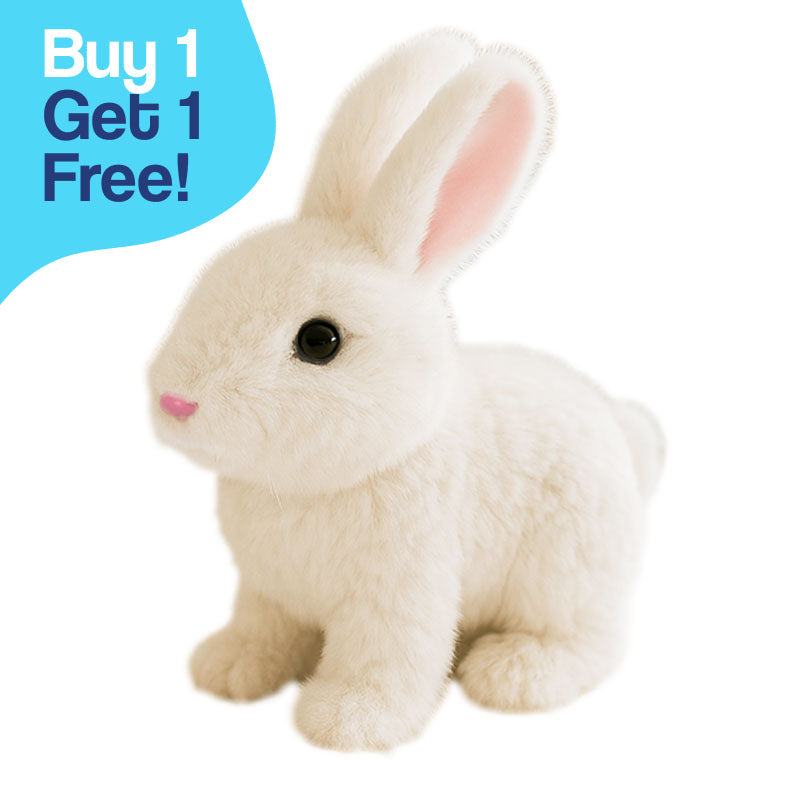 True-to-Life Interactive Bunny Pet | Toy Rabbit Rhat Hops - Wiggles Ears & Teaches Empathy for Kids Ages 3+