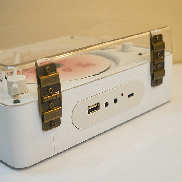 Portable Retro CD Player | Bluetooth Connectivity & Built-In Speakers for Music Lovers