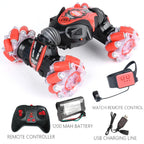 2-in-1 Remote Control Stunt Car with Hand Control & Extra Remote for Kids and Adults, Perfect for Indoor and Outdoor Play