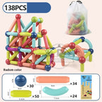 MysticBlocks™ | Magnetic Building Blocks Set | Colorful Construction Toys for Creative Play & STEM Learning