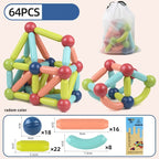 MysticBlocks™ | Magnetic Building Blocks Set | Colorful Construction Toys for Creative Play & STEM Learning