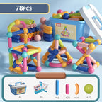 Magnetic Building Sticks Set - Creative Magnet Toys for Kids - STEM Educational Construction Toys for Imaginative Play