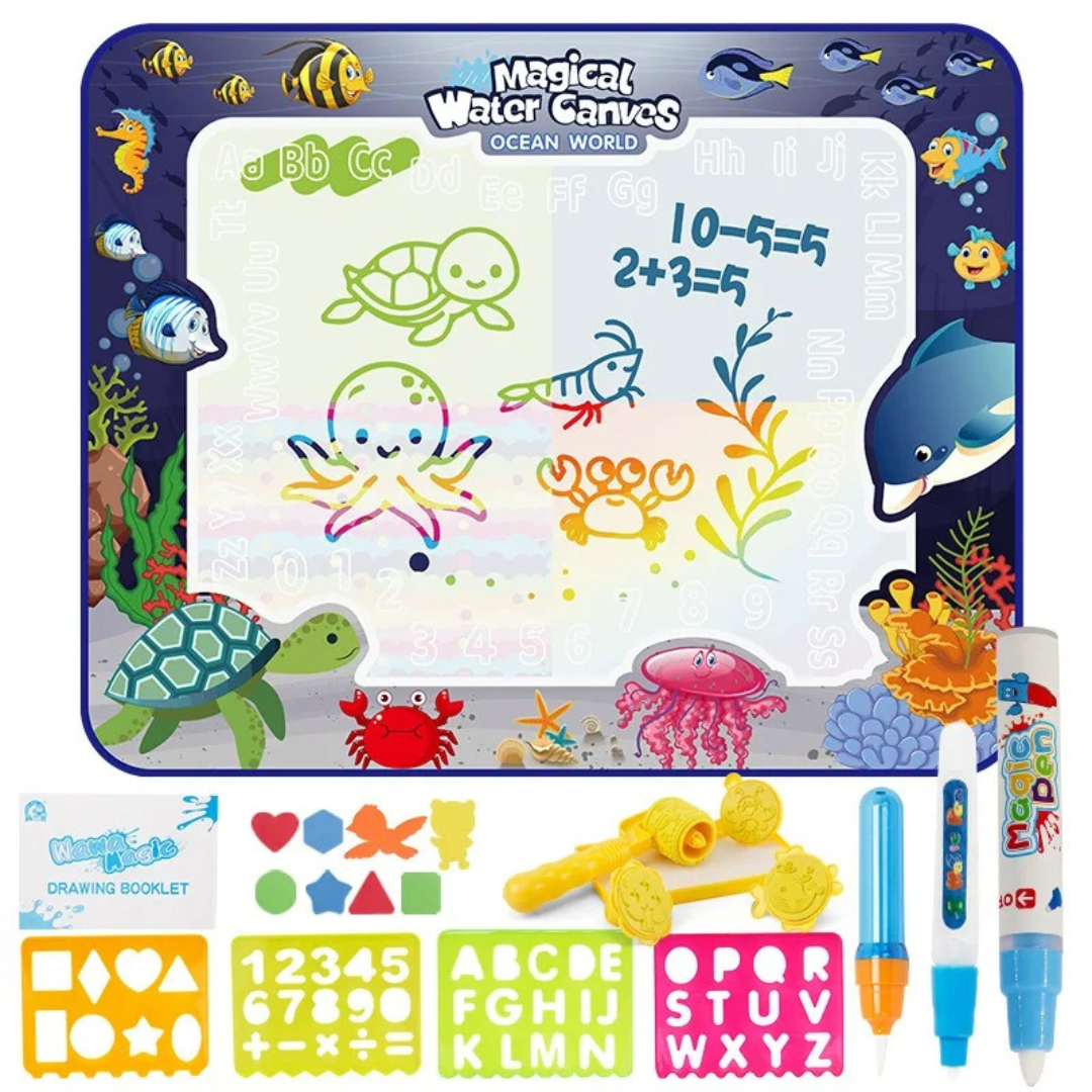 Magical Water Drawing Mat | Mess-Free, Educational & Reusable for Kids' Creative Play