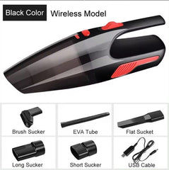 Portable Handheld Car Vacuum Cleaner | 120W Suction for Wet & Dry Cleaning