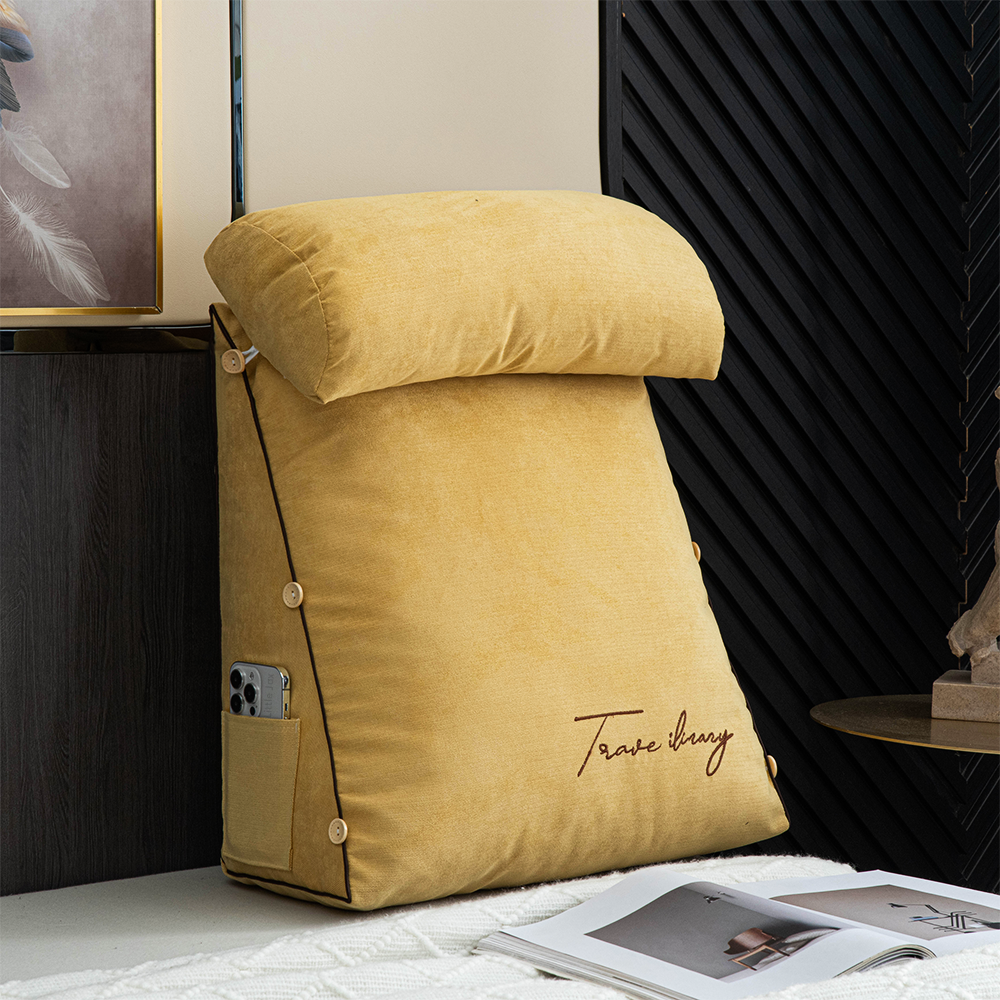 Luxury Backrest Reading Pillow | Wedge Pillow | Comfortable Support for Reading and Relaxation