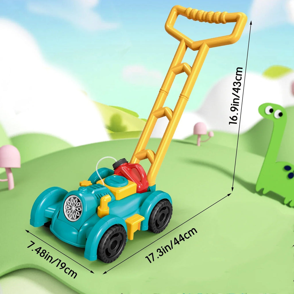 Whimsical Mow™ | Bubble Lawn Mower Toy for Kids | Interactive Outdoor Play | Safe & Fun Gardening Experience