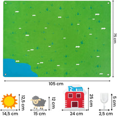 Farmyard Toy Farm Yard Mat Motessori