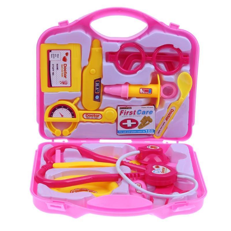 15pcs Children Pretend Set Portable Doctor Nurse Suitcase
