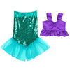 Image of Mermaid Tails for Kids Costume Top & Skirt