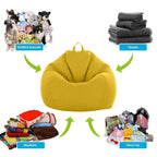 Natural Linen Beanbag Cover for Stuffed Animals