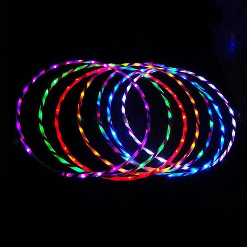 35''to 24" 24 to 10-LED Lights Glow in Dark Hula Hoop - Balma Home