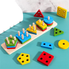 Interactive Montessori Wooden Toys for Children
