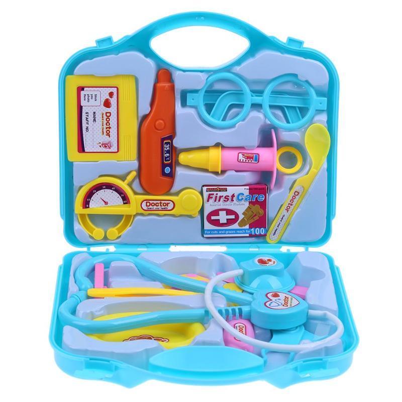 15pcs Children Pretend Set Portable Doctor Nurse Suitcase