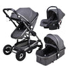 Image of 3 in 1 Prams Travel Systems Baby Stroller with Car Seat