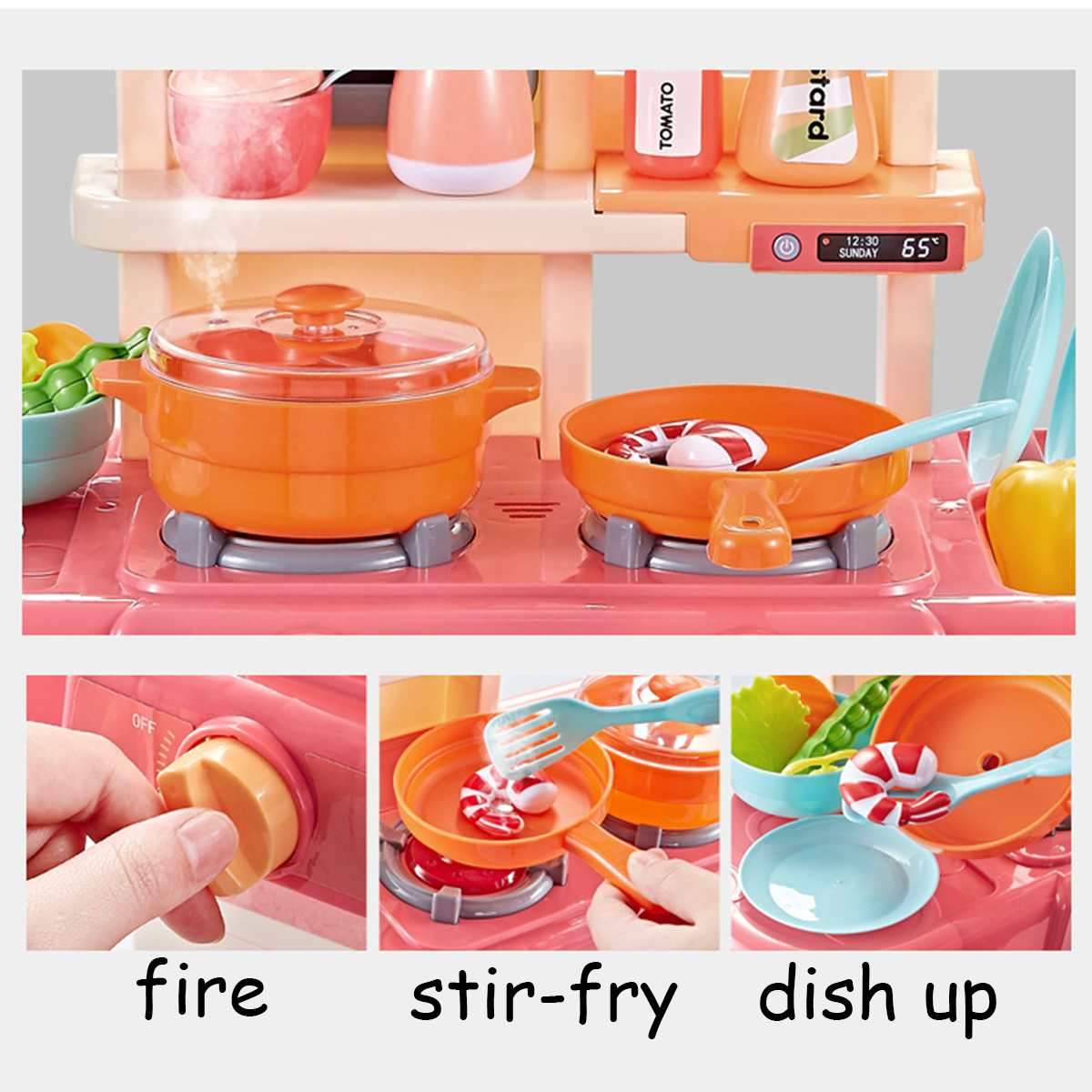 Kitchen Set Toy - Kids Play Kitchen 23 Pcs