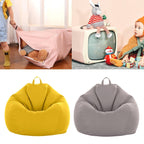 Natural Linen Beanbag Cover for Stuffed Animals