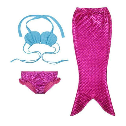 3pcs. Swimmable Mermaid Outfit For Little Girl - Balma Home