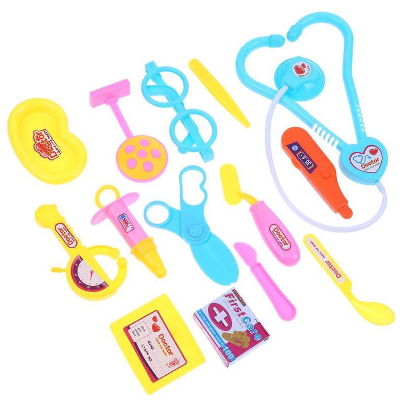 15pcs Children Pretend Set Portable Doctor Nurse Suitcase