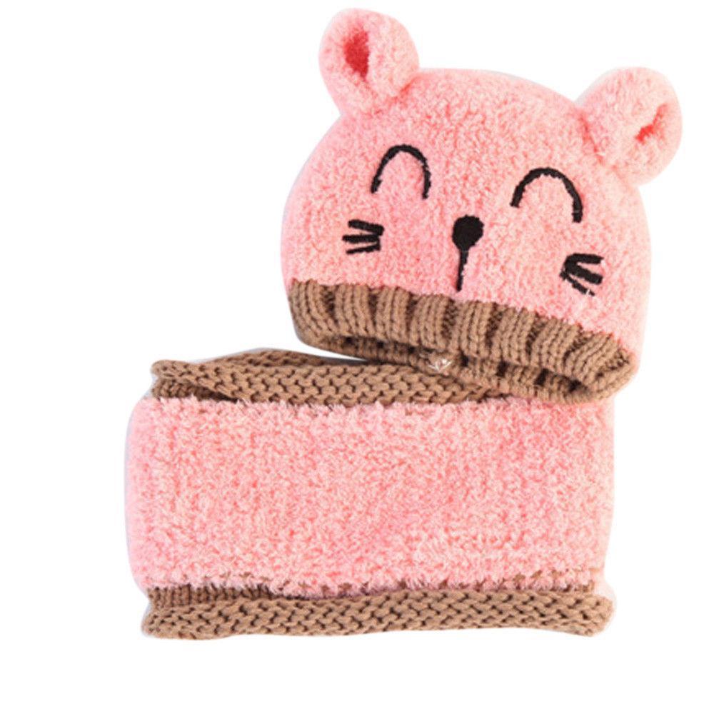 Adorable Toddler Winter Hooded Cap Scarf - Balma Home